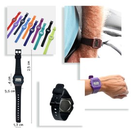 BDM - Reloj clásico Casiopea Original para Hombre Mujer, niña o niño de pulsera Digital con alarma. Un Regalo Vintage. - Verde pistacho