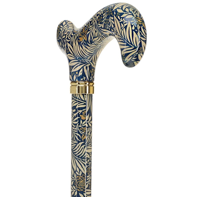 Golden Petals Designer Derby Adjustable Walking Cane – Stylish Adjustable