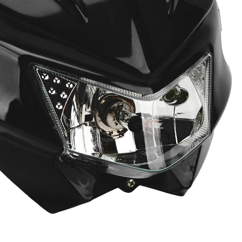 Motorcycle Front Headlight H4 Interface LED Waterproof DRL Headlight for