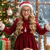 LSYYSL 4 Pieces Black Round Glasses, Nerdy Glasses, Fun Retro