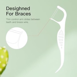 Hilos Dentales Para Ortodoncia, 300 Unidades, Para Dientes Apretados, Para Adultos Y Niños. Se Adaptan Al Arco De Alambre. Usa Hilo Dental En Menos De Un Minuto. Las Mejores Herramientas Para E