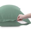 PiccoCasa Zippered Pillowcases, 100% Brushed Microfiber Polyester Pillow Case Cover,