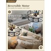 Fanbulous 23 Inch Fandelier Caged Ceiling Fans with Lights and