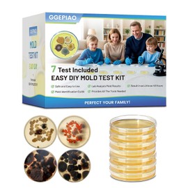 Mold Test Kit for Home,7 Simple Detection Tests,Test HVAC System,Home Surfaces, Indoor Air Quality Testing,DIY Mold Detector for Home,Includes Detailed Mold Identification Guide,Black Mold Testing kit