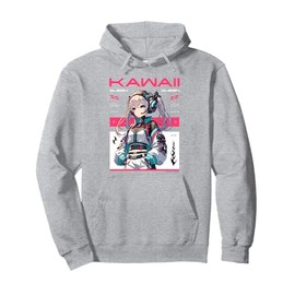 Kawaii Queen Anime Style Cyberpunk Art Pullover Hoodie