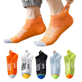 [フリランス-ショプ] ソックス メンズ 5足組 春夏秋用 靴下 くるぶし高弾性 通気性 抗菌·防臭 吸汗 速乾 滑り止め カラーソックス 快適 耐久 スポーツ