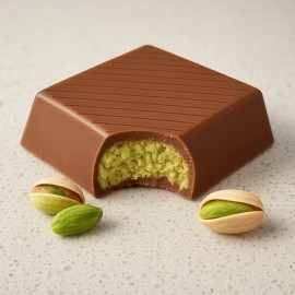 Nutty Fruitty Gourmet Dubai Milk Chocolate Pistachio & Kadayif Bars Nutty Fruity 16oz