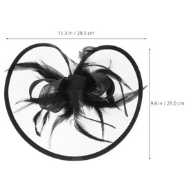 NOLITOY Bridal Fascinator Hat Elegant Mesh Flower Headpiece for Women for Tea Parties Weddings and Themed Events Vintage Design