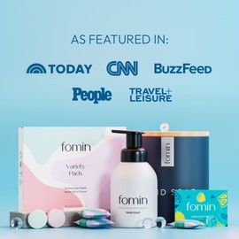 FOMIN - Antibacterial Paper Soap Sheets for Hand Washing - (100 Sheets) Unscented Portable Travel Soap Sheets, Dissolvable Camping Mini Soap, Portable Soap Sheets