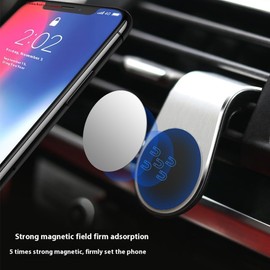 Mobile Phone Navigation Magnetic Bracket - 360° Rotatable Car Phone Mount, Strong Magnetic Mount for Any Device (2PCS Black)