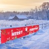 BANDQ Large Merry Christmas Banner,Xmas Sign with Snowman Xmas Tree