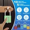 sourcing map Combination Padlock, 10-Digit Push Button Padlock 5-Position Locking