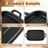 2 Pack Microwave Bacon Tray Ceramic Cooker with Drip Rack,