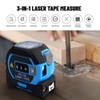 3-in-1 Laser Tape Measure Multifunctional Digital Display Cross Line Laser