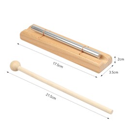 ROSEMO Chime Gong Glockenspiel Wooden Chime Drum Percussion Instruments with Individual Tone Energy Chime with Bag Wooden Mallet Tonewoods for Musical Early Education Yoga Meditation