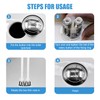 Toilet Push Button Flush Replacement 2 Pack, Ancable Dual Toilet