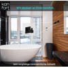 Kon-fort Home Towel Hooks Black Square Bathroom and Kitchen Set