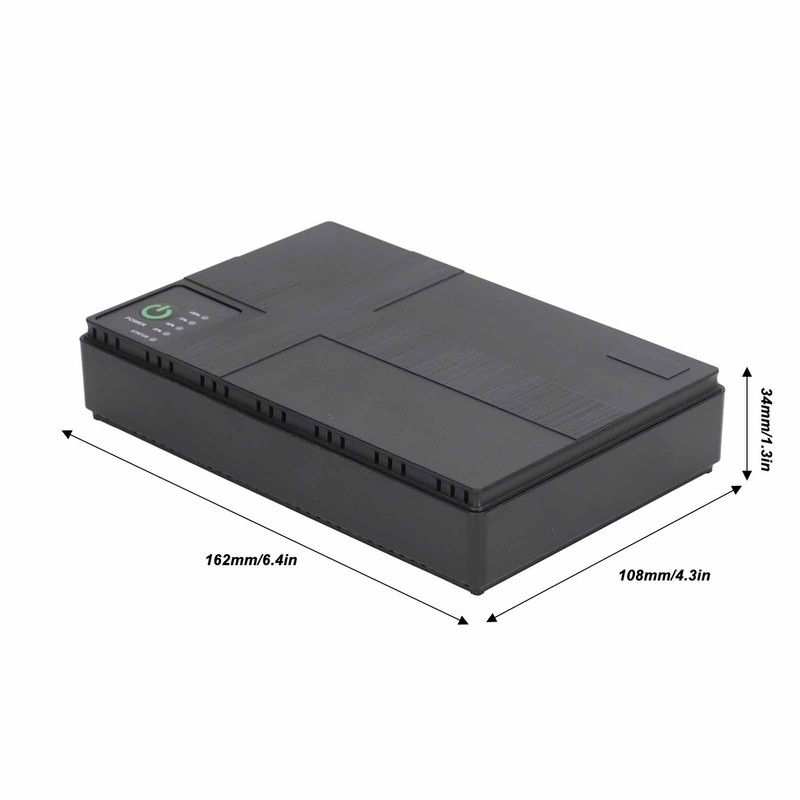 UPS Battery Backup 10400mAh 5V 9V 12V 2A POE 15V