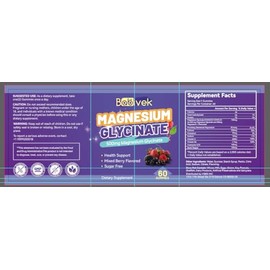 Magnesium Glycinate Gummies 700mg, with Magnesium L-Threonate 300mg, 60 Vegan Gummies, Non-GMO, Gluten & Sugar Free (60 Count (Pack of 1))