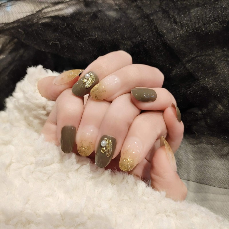 Set of 24 Summer Nail Tips Internet Popular Style Fake