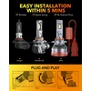 OXILAM 9005 9006 LED Bulbs, 900% High Brightness HB3 HB4