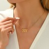 NONAMOIS Gold Angel Number Necklace For Women Dainty 18K Gold