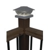 Patriot Lighting Solar Integrated LED Lakota White Post Cap Landscape