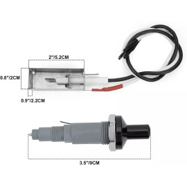 Platinum I II Genesis 1000 to 5500 Genesis Silver Gold (pre-2002), Replace Weber #7509 Igniter Part, Weber Spirit Genesis (pre-2002) Grills 7509 Igniter Kit for Weber Spirit Genesis, Platinum, Silver and Gold Gas Grills