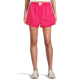 Free People Women's Day Solid Boxers, Pink Peacock
