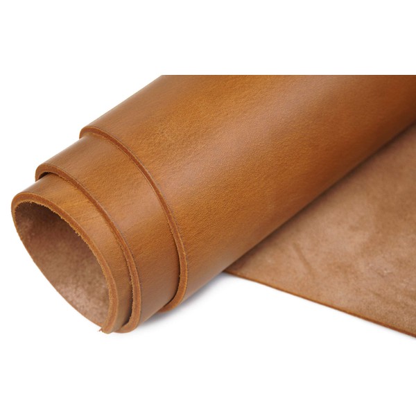 Bourbon Brown Tooling Leather Square 3,6 mm-4 mm (9.0 a 10 onzas) de grano completo grueso cuero de vaca, manualidades, manualidades, taller, artesanía, cuero, peso pesado (25.4 x 10 pulgadas, marrón bourbon)