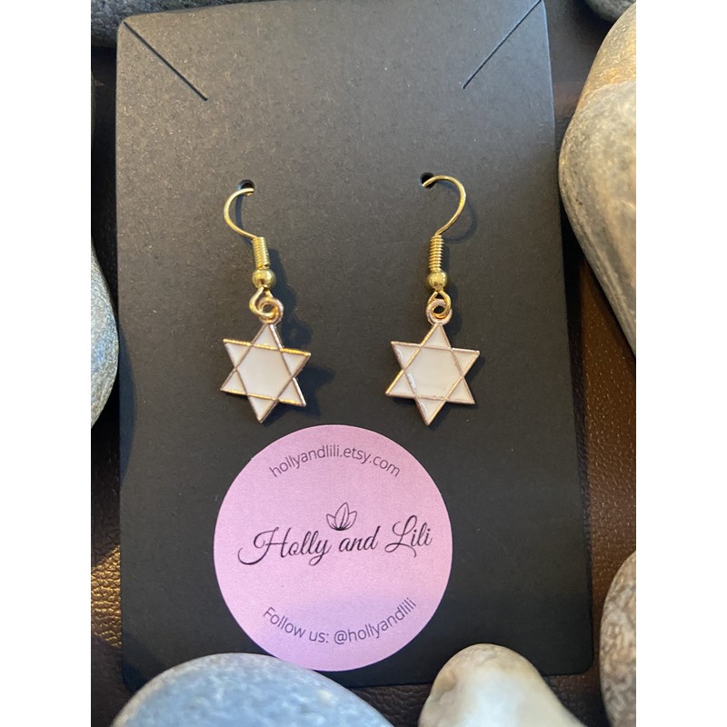 Star Dangle And Drop Earrings, North Star Earrings, Celestial Earrings,