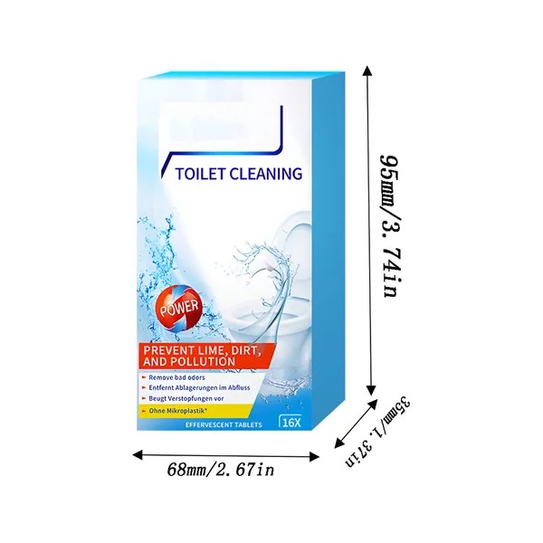 Tabletas Efervescentes Para Limpieza De Inodoros, Paquete De
