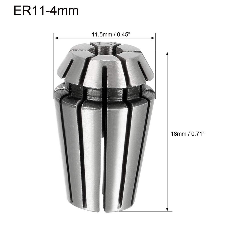 sourcing map ER11 4mm Spring Collet Chuck for CNC Engraving