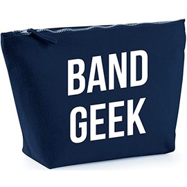 Hippowarehouse Band Geek printed make up cosmetic wash bag 18x19x9cm