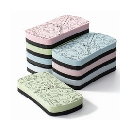 Mr. Pen- White Board Erasers, 8 Pack, Assorted Colors, Educational Designs Magnetic Dry Erase Eraser, Whiteboard Eraser, Dry Eraser, Dry Erase Board Eraser, White Board Erasers Dry Erase Erasers