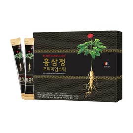 Chamdahan Red Ginseng Extract Premium Stick Essence Extract Red Ginseng 30 Packets / 참다한 홍삼정 프리미엄스틱 진액 액기스 엑기스 홍삼 30포