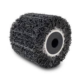 Scheppach Silicon Carbide Brush for Satin Machine MRS1300 | 100 mm Width - 120 mm Diameter | Sanding Roller Suitable for Sanding & Stripping Metal or Preparing for Welding | Replacement Brush