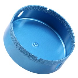 100mm Diamond Hole Saw, Brazed Tile Hole Cutter, Hole Opener, Hollow Drill Bit for Super Hard Materials Such as Marble Ceramics Wall Tile Glass, Wet and Dry Use, Simple Installation, Quick Drilling