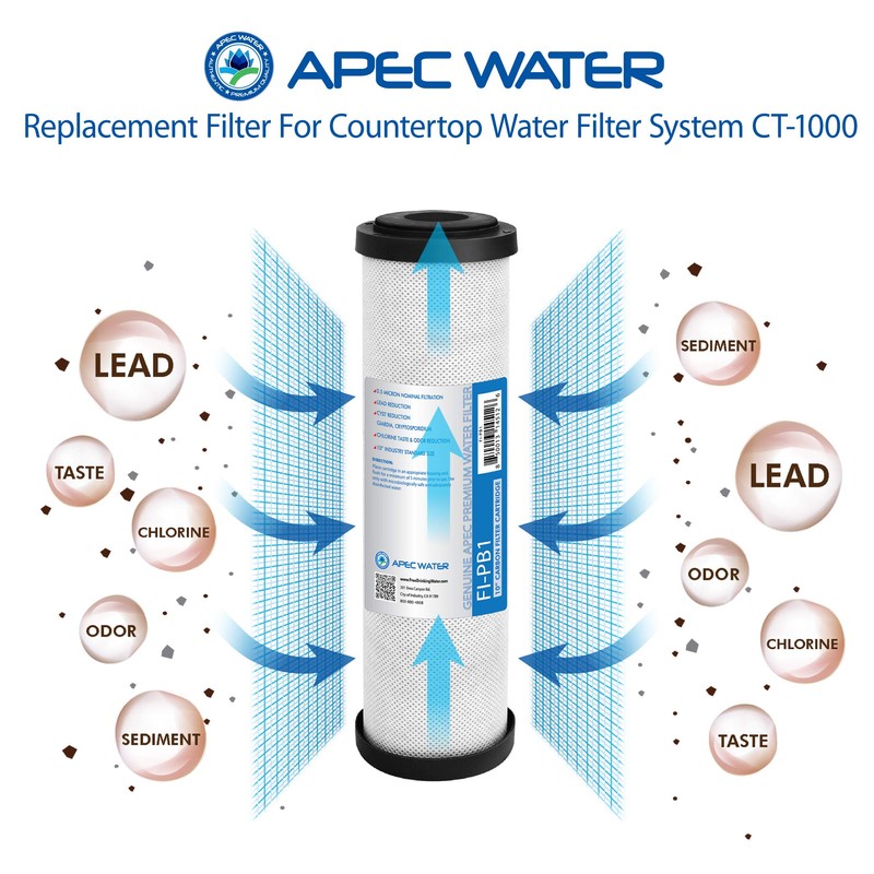 APEC Water Systems CT-1000 Countertop Drinking Water Filter System Replacement