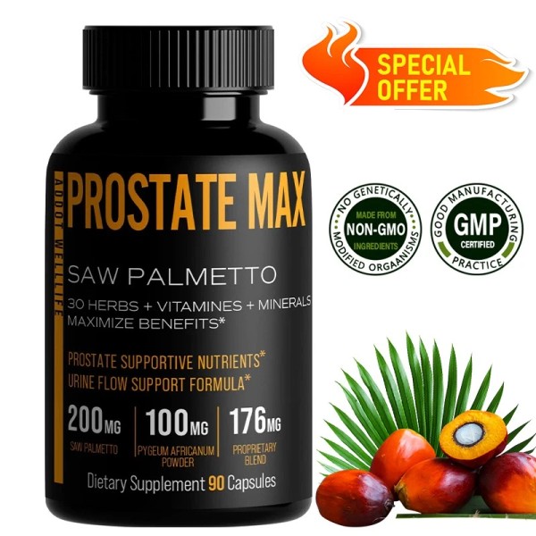 as show Male prostate capsules - improve urine flow and