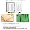 Dog Fence Indoor - 2-Panel Freestanding Dog Gate for Doorways,