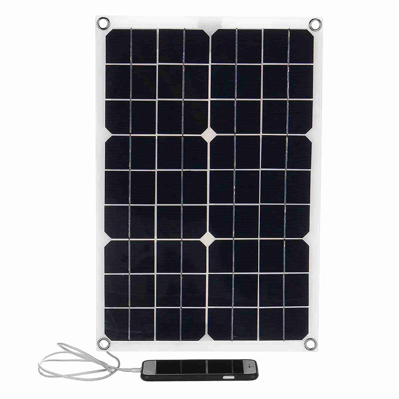 Portable Solar Panel 18V 20W Monocrystalline Silicon Solar Panel Dual