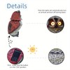 YZYOE LED Solar Nodding owl Light, Outdoor Atmosphere Decoration Light,