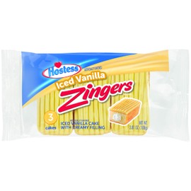 Hostess Zingers, Iced Vanilla, 3.81 Ounce (Pack of 6)