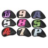 9PCS Golf Club Head Covers Waterproof PU Numbered Golf Club