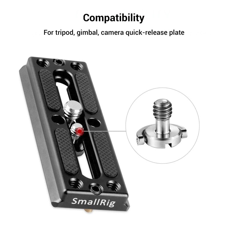 SMALLRIG Camera Mounting Screw with D Shaft D-ring 1/4"-20 Mounting