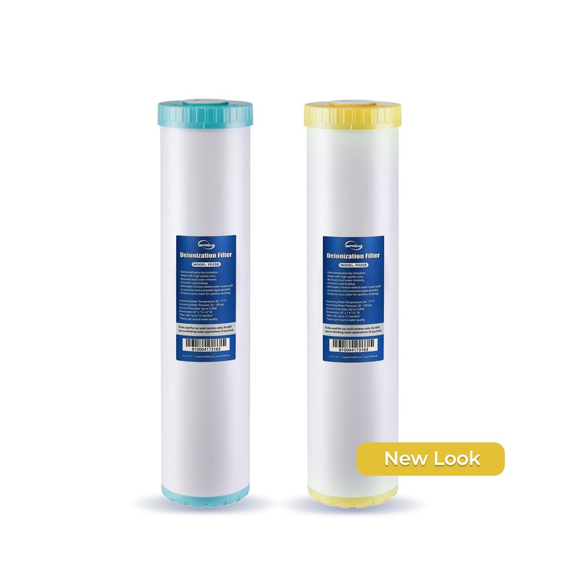 iSpring FD25B Deionized Water Filter for Spotless Car Wash System,