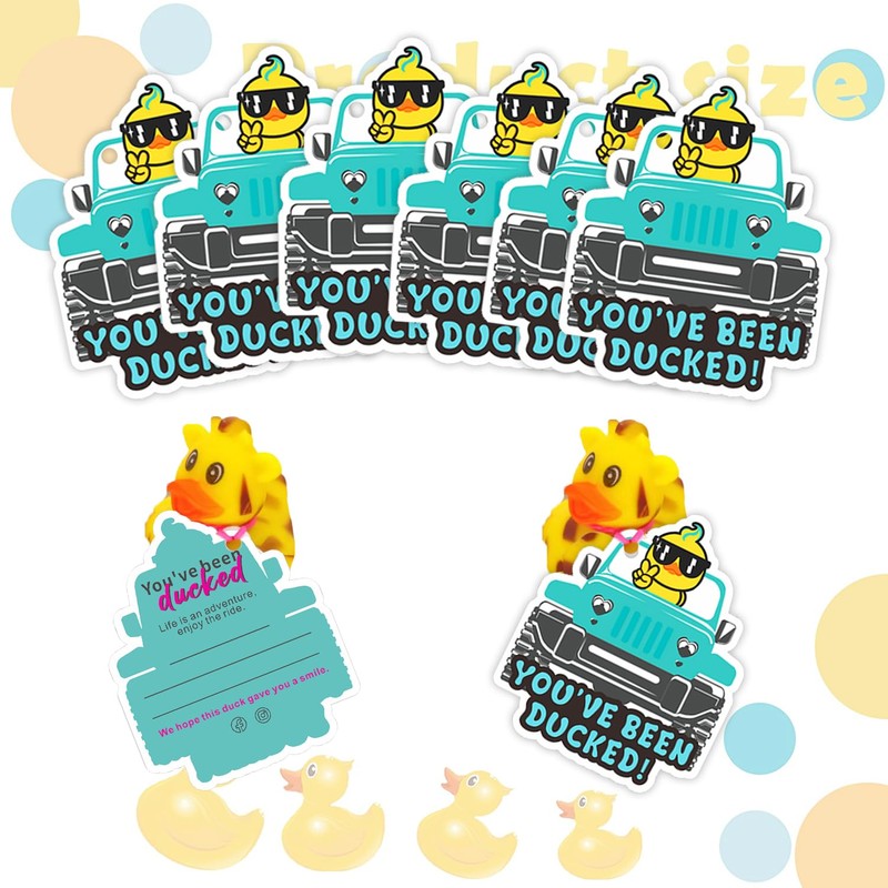 Forola You've Been Ducked, Duck Tags,Cute Duck Tags, Duck Duck