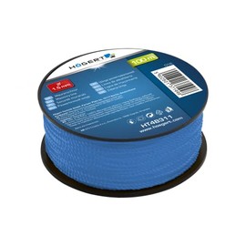 HÖGERT TECHNIK - Masonry cord, construction line, plaster cord, levelling line, tear-resistant and resilient, 100 m long, diameter 1.5 mm, easily visible blue colour