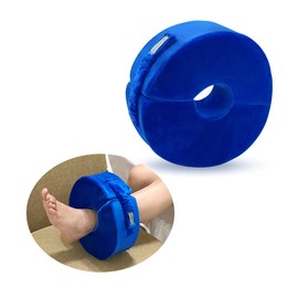 Foot Elevation Pillow Ankle Heel Cushion Wedge Foot Support Elevated Pillow Medical Ankle Foam for Sleeping Bed Sore Ulcer Foot Pressure Leg Rest Pillow After Surgery Recovery (Blue Large, 1 PCS)